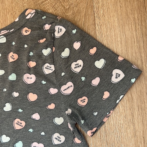 Nollie Junior’s Short Sleeve Sassy Candy Hearts T-shirt Size Extra Small - Picture 11 of 16